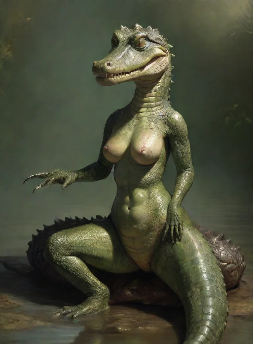 aitrending female alligator anthropomorphic seductive good looking fantastic 1 portrait43