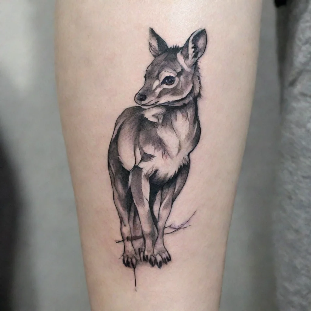 aitrending fine line black and white tattoo animal good looking fantastic 1