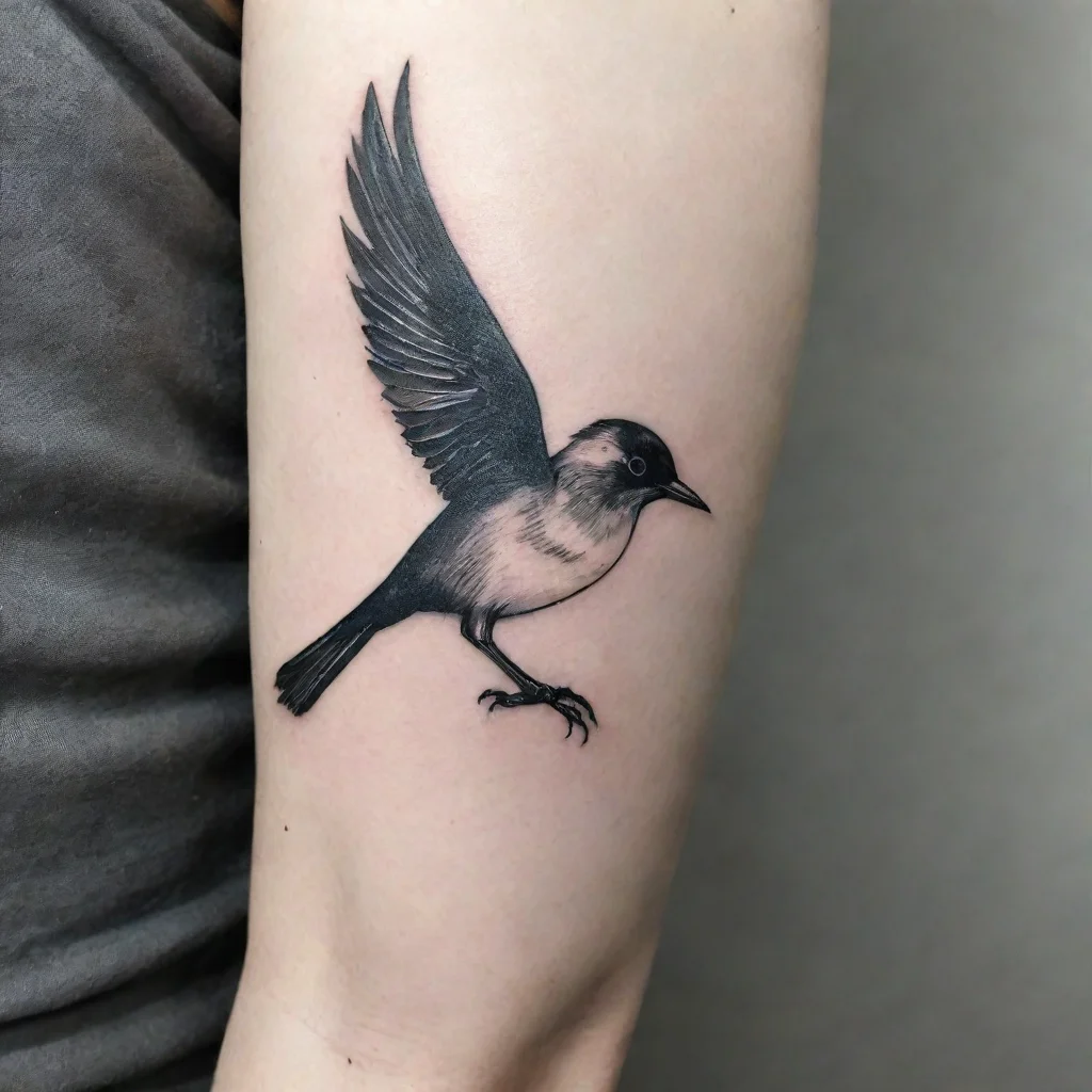 aitrending fine line black and white tattoo bird good looking fantastic 1