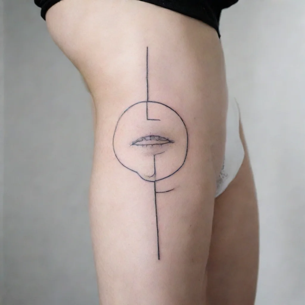 aitrending fine line black and white tattoo minimalistic woman good looking fantastic 1