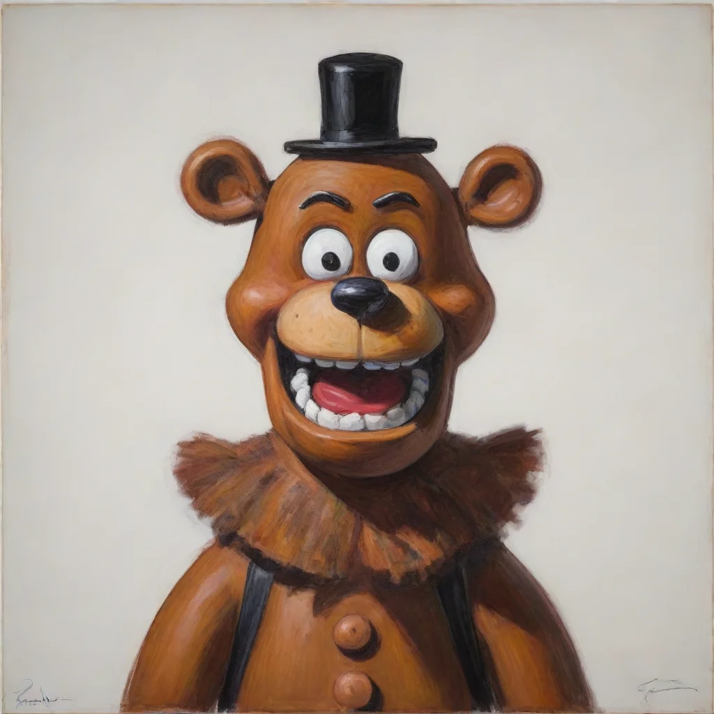 aitrending freddy fazbear%2C drawn by george condo good looking fantastic 1