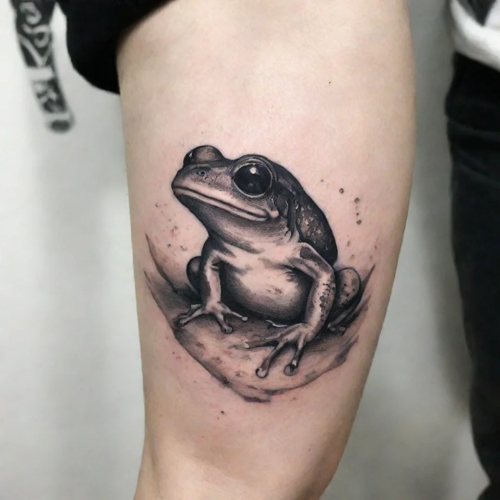 aitrending frog fine line black and white tattoo good looking fantastic 1