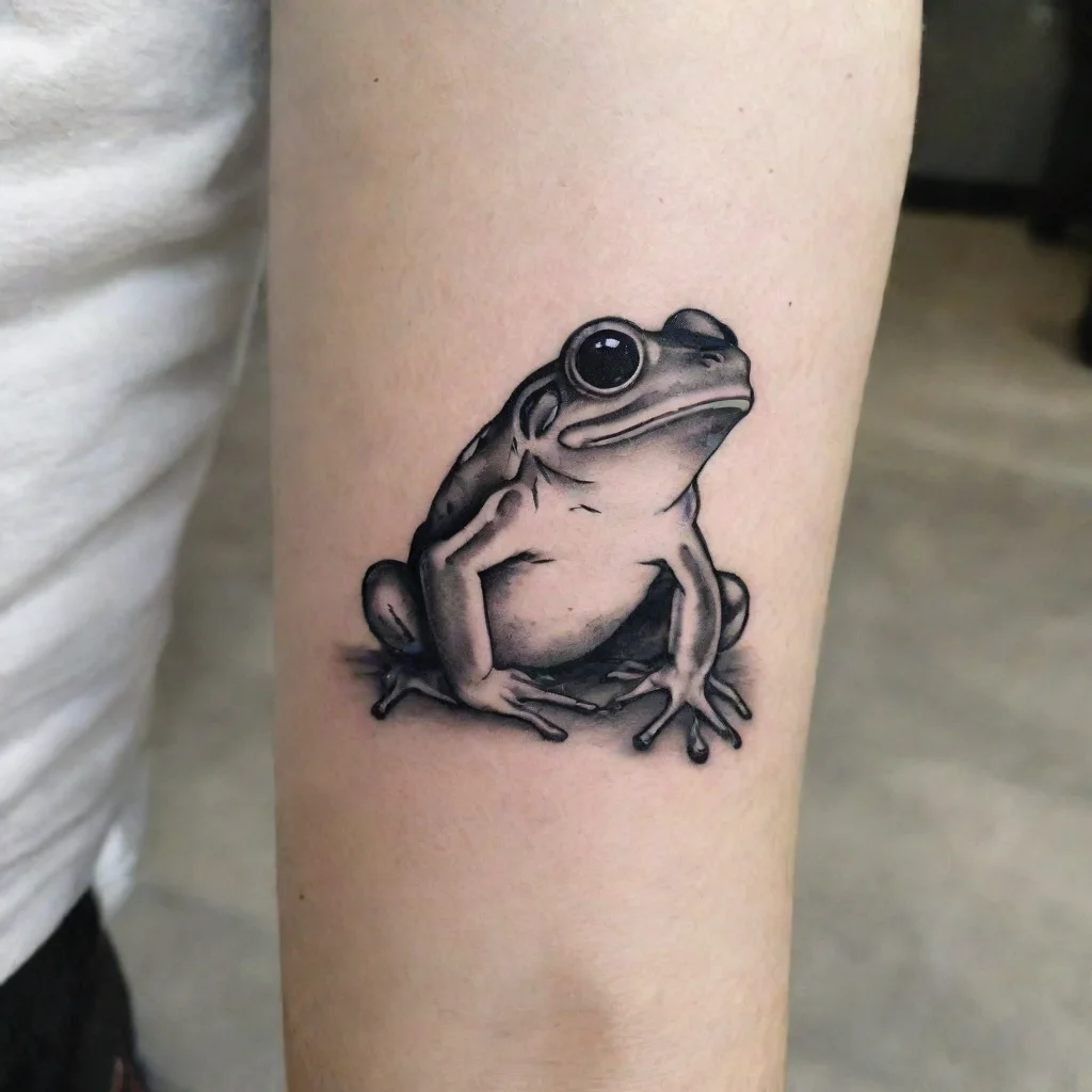aitrending frog minimalistic fine line black and white tattoo good looking fantastic 1