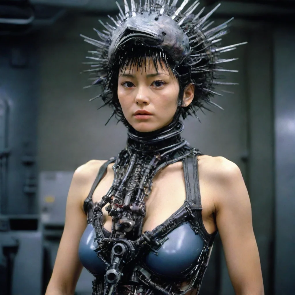 trending from movie event horizon 1997 from movie tetsuo 1989 from movie virus 1999 woman wearing bird head made of machine p good looking fantastic 1