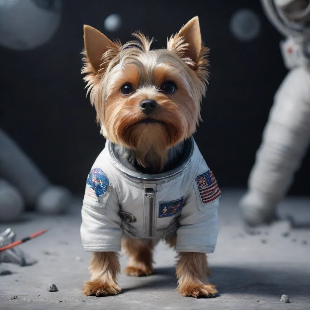 trending full body yorkshire terrier astronaut 3d render unreal engine hyper realistic trending artstation good looking fantastic 1