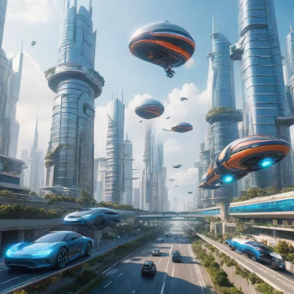 trending futuristic city with flying cars good looking fantastic 1