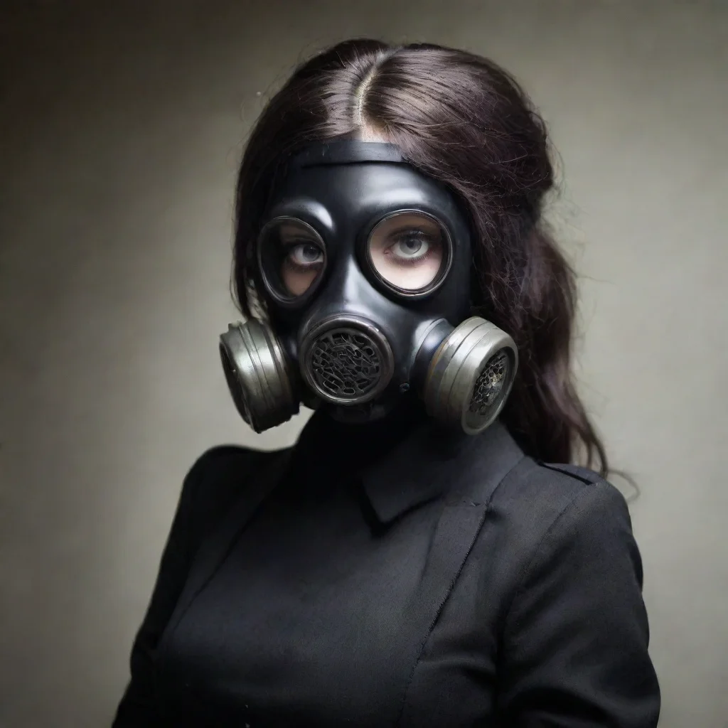 aitrending gasmask girl good looking fantastic 1