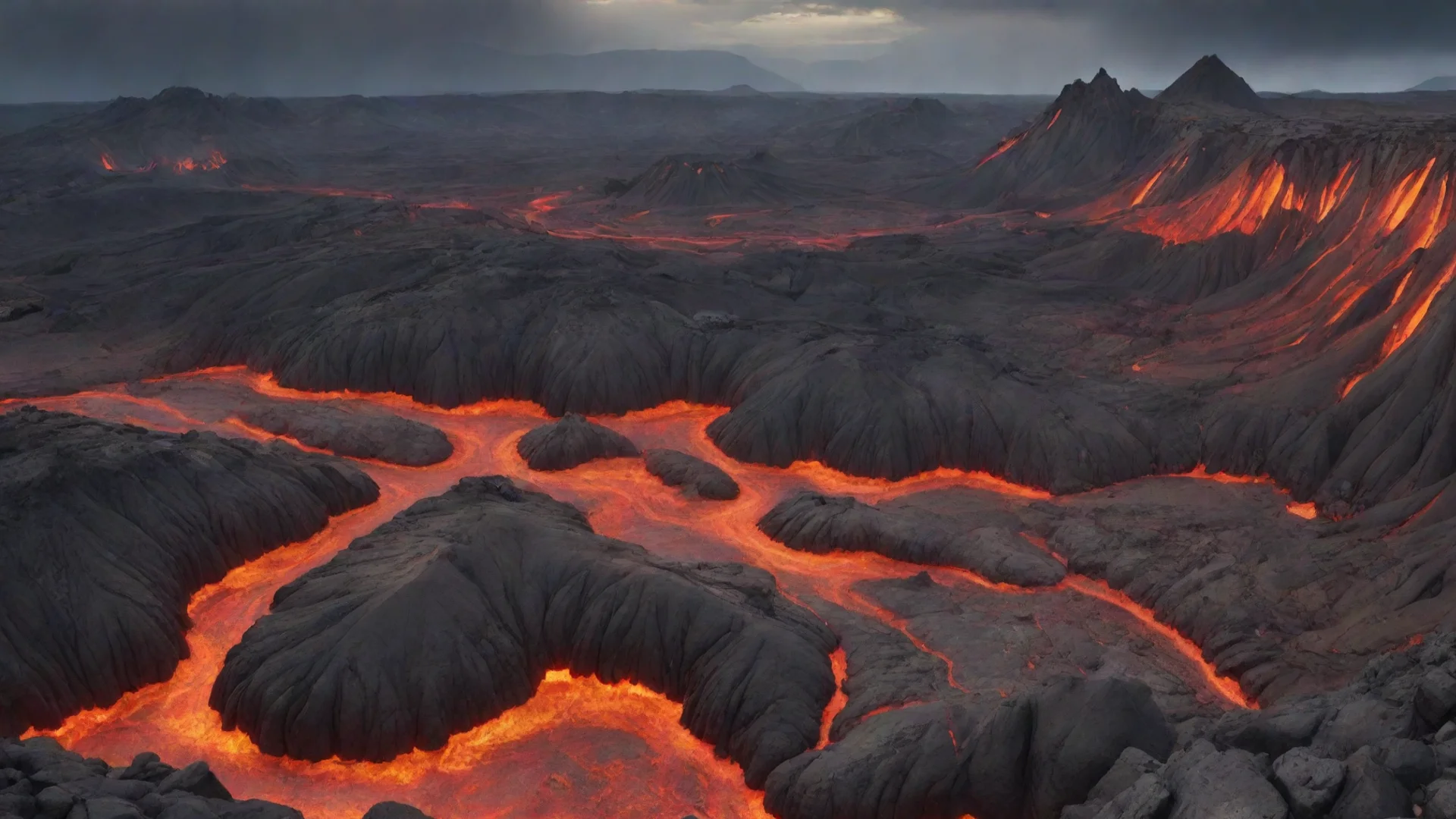 aitrending geology of hell%2C landform with rocks and lava good looking fantastic 1 wide