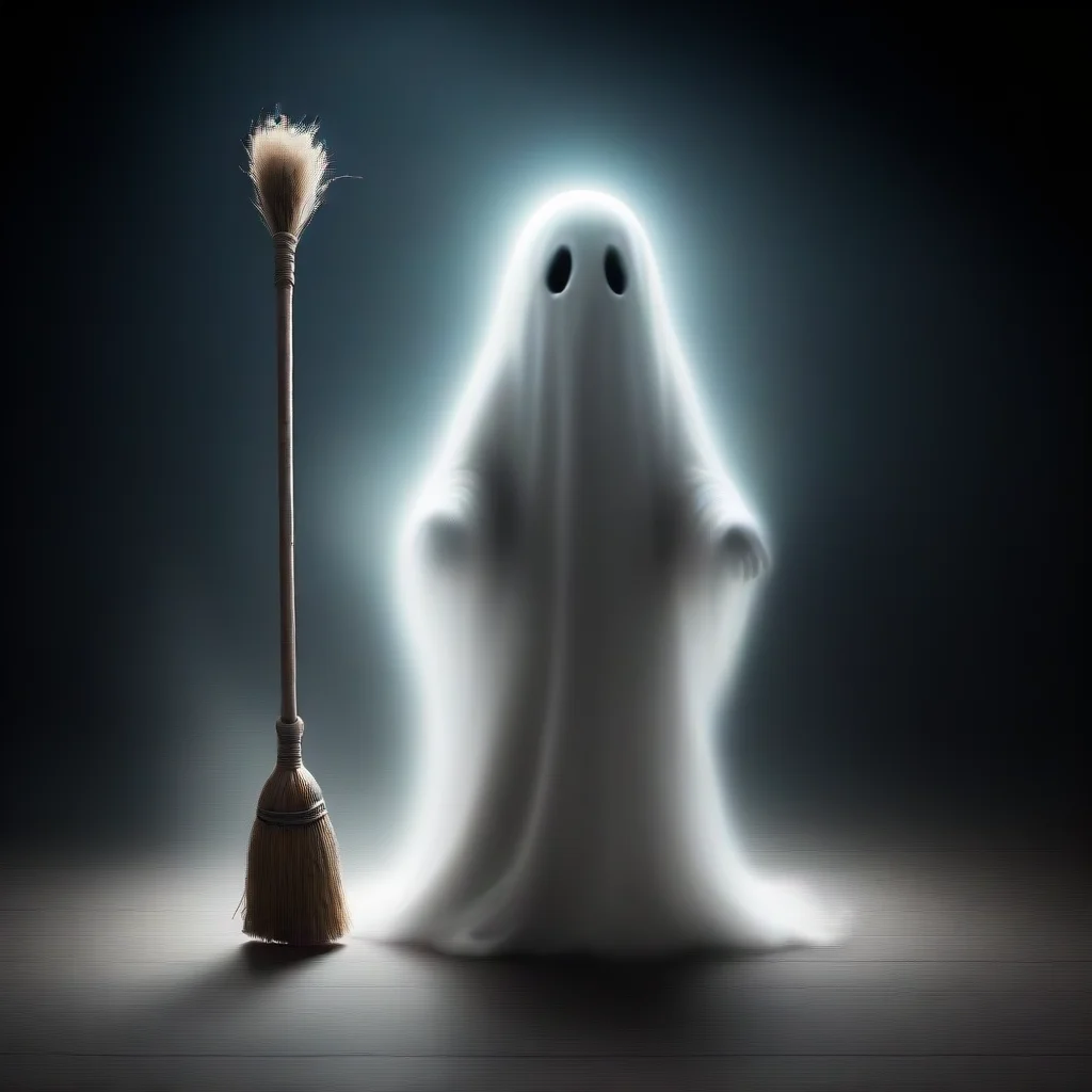 aitrending ghost with broom stick good looking fantastic 1