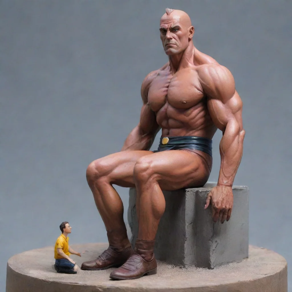 aitrending giant man sitting on tiny good looking fantastic 1