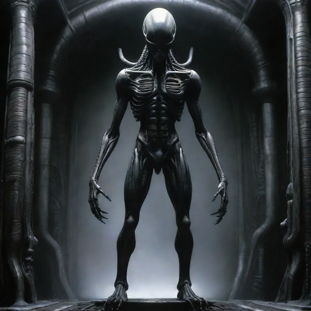 trending giger alien standing tall  good looking fantastic 1