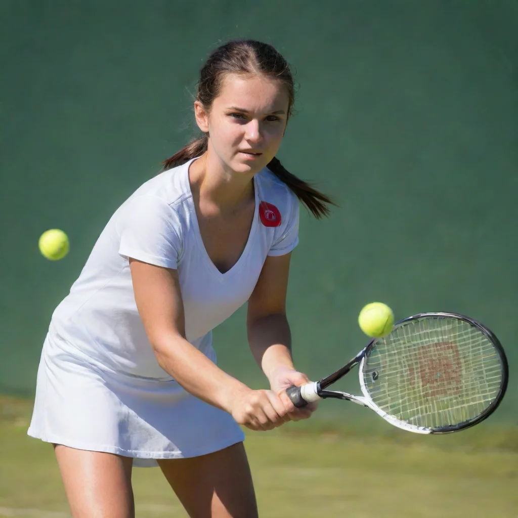 aitrending girl playing tennis good looking fantastic 1