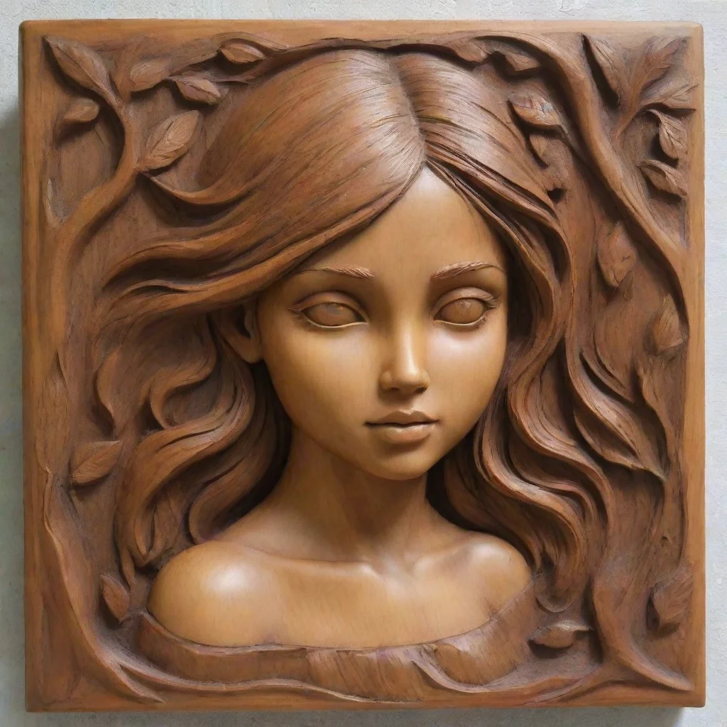 aitrending girl wood bas relief good looking fantastic 1