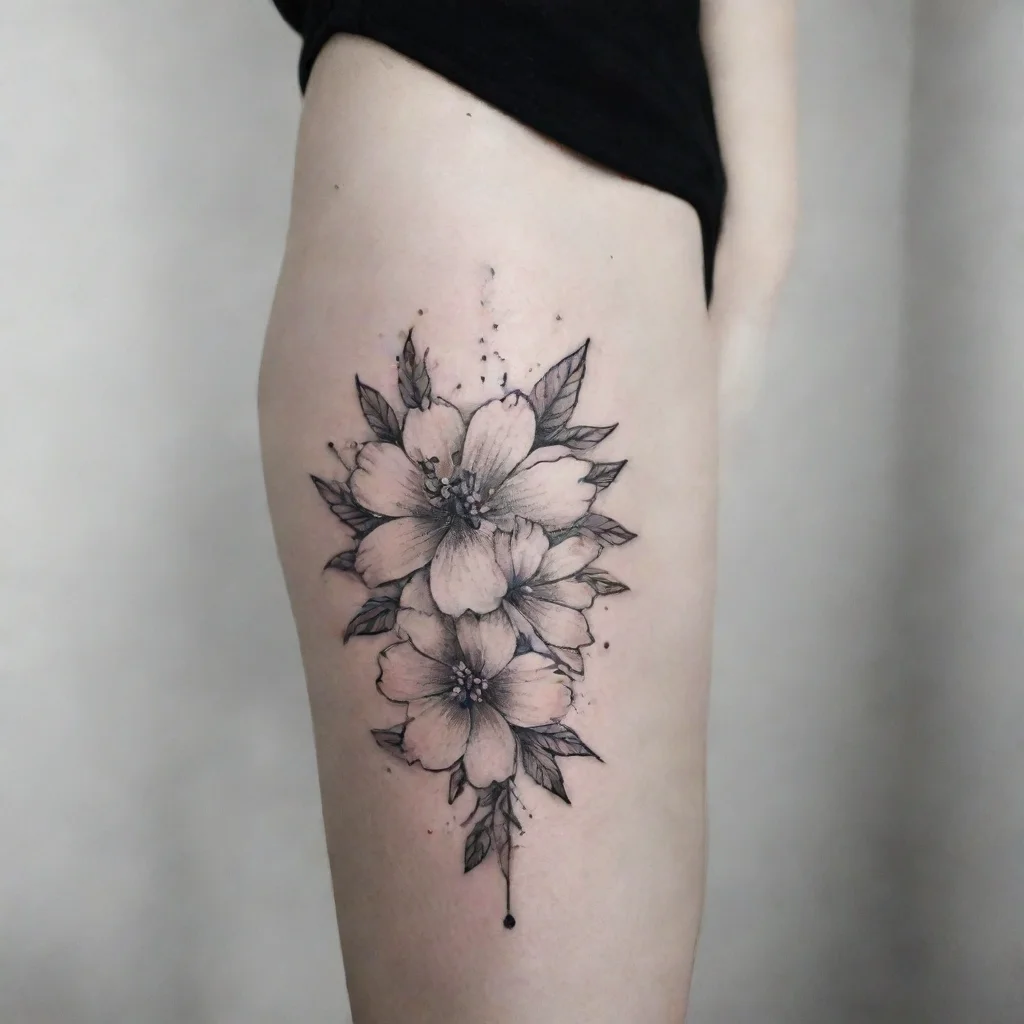 aitrending girls fine line black and white tattoo good looking fantastic 1