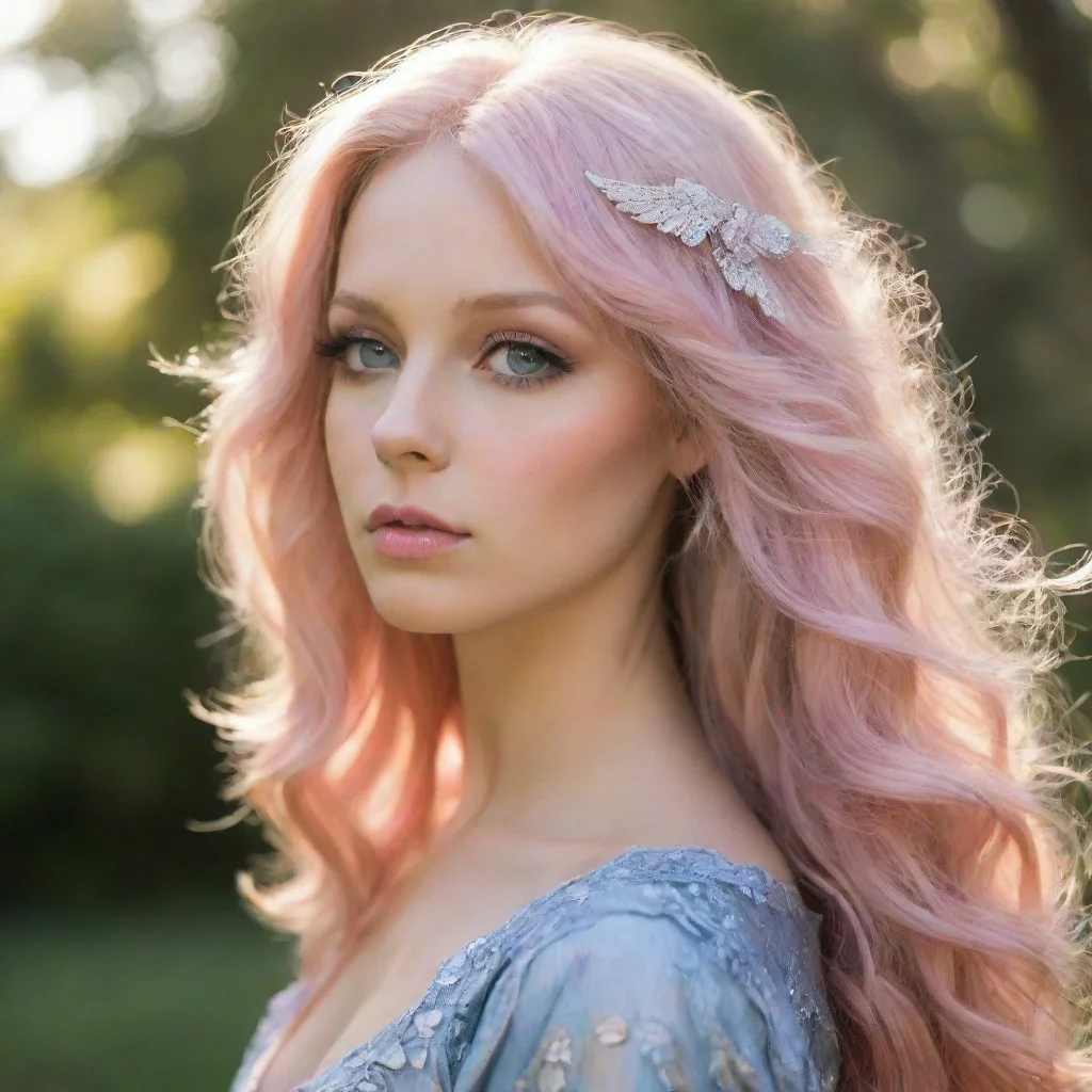 aitrending golden hair that shimmers in the sunlight%2C and my wings are a delicate shade of pink with silver flecks. my eyes are a deep shade of blue angel good looking fantastic 1