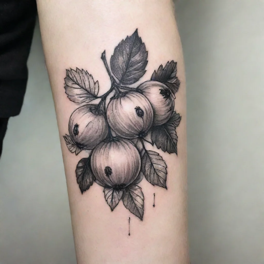 aitrending gooseberry white and black fine line tattoo good looking fantastic 1