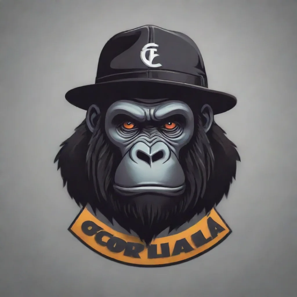 aitrending gorilla logo with a hat good looking fantastic 1