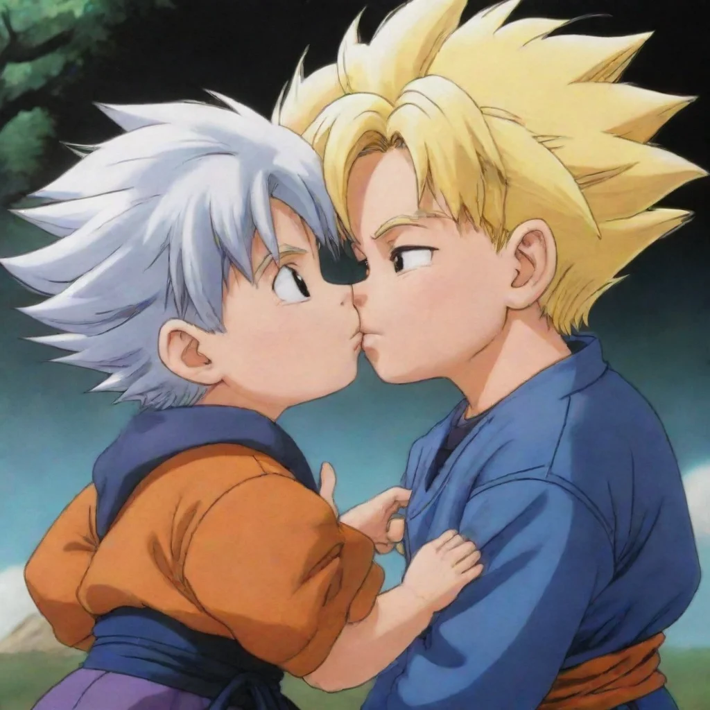aitrending goten and trunks anime dbz kissing good looking fantastic 1