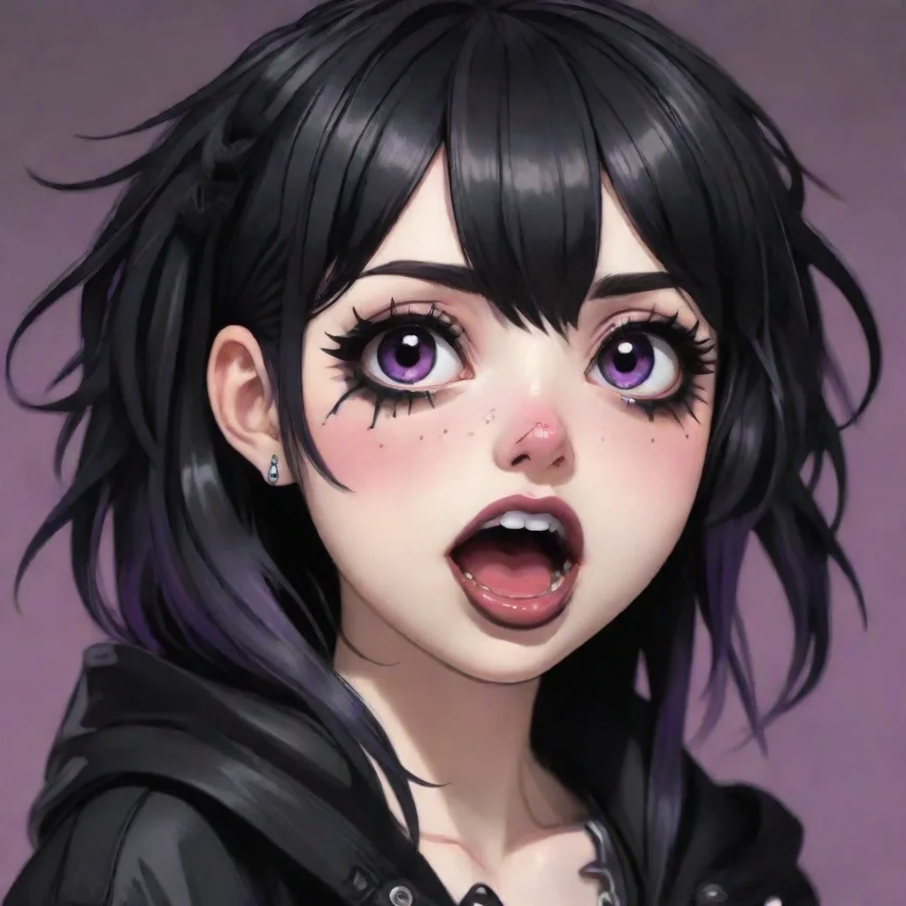 aitrending goth chick ahegao  good looking fantastic 1
