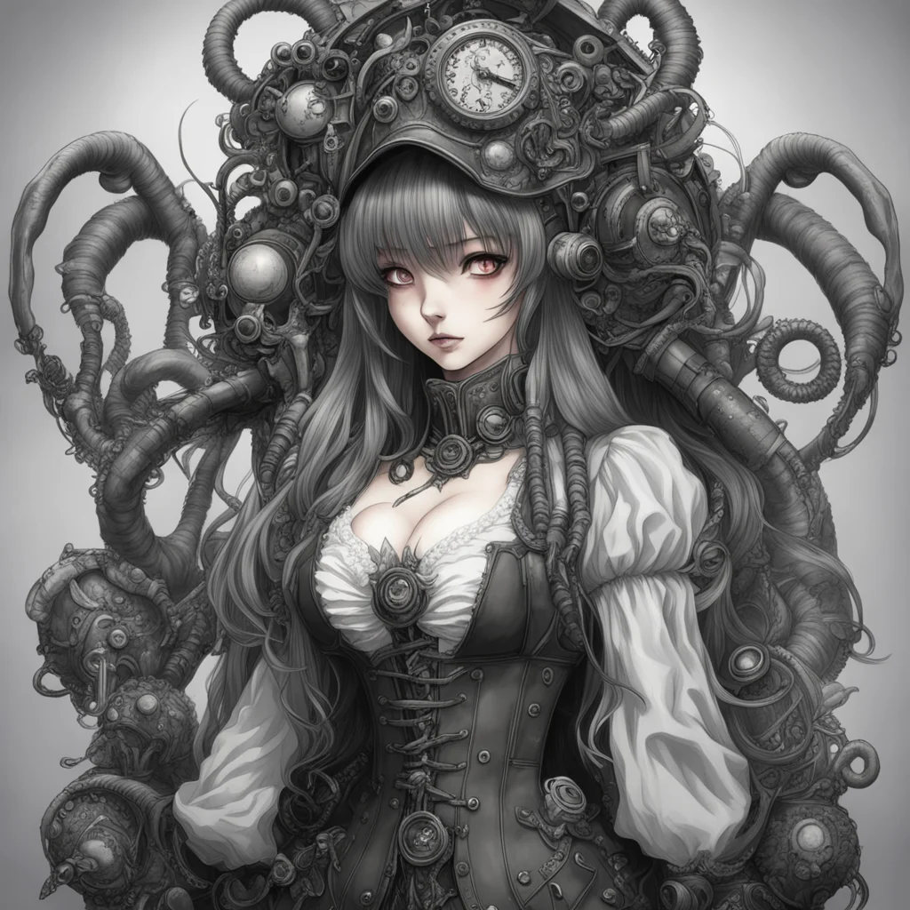 aitrending highly detailed beautiful manga girl as steampunk victorian cthulhu dark lovecraftian artstation trending aspect 23 good looking fantastic 1