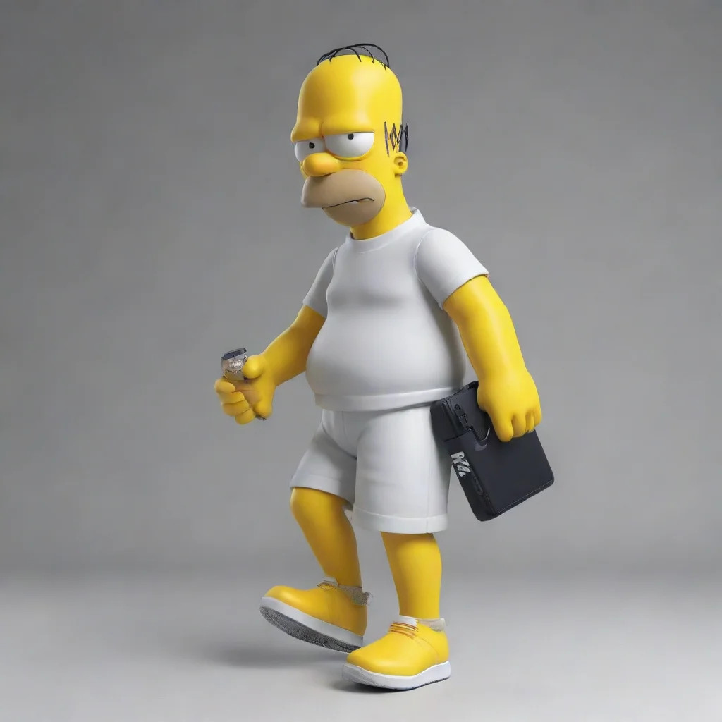 aitrending homer simpson with nike tech good looking fantastic 1