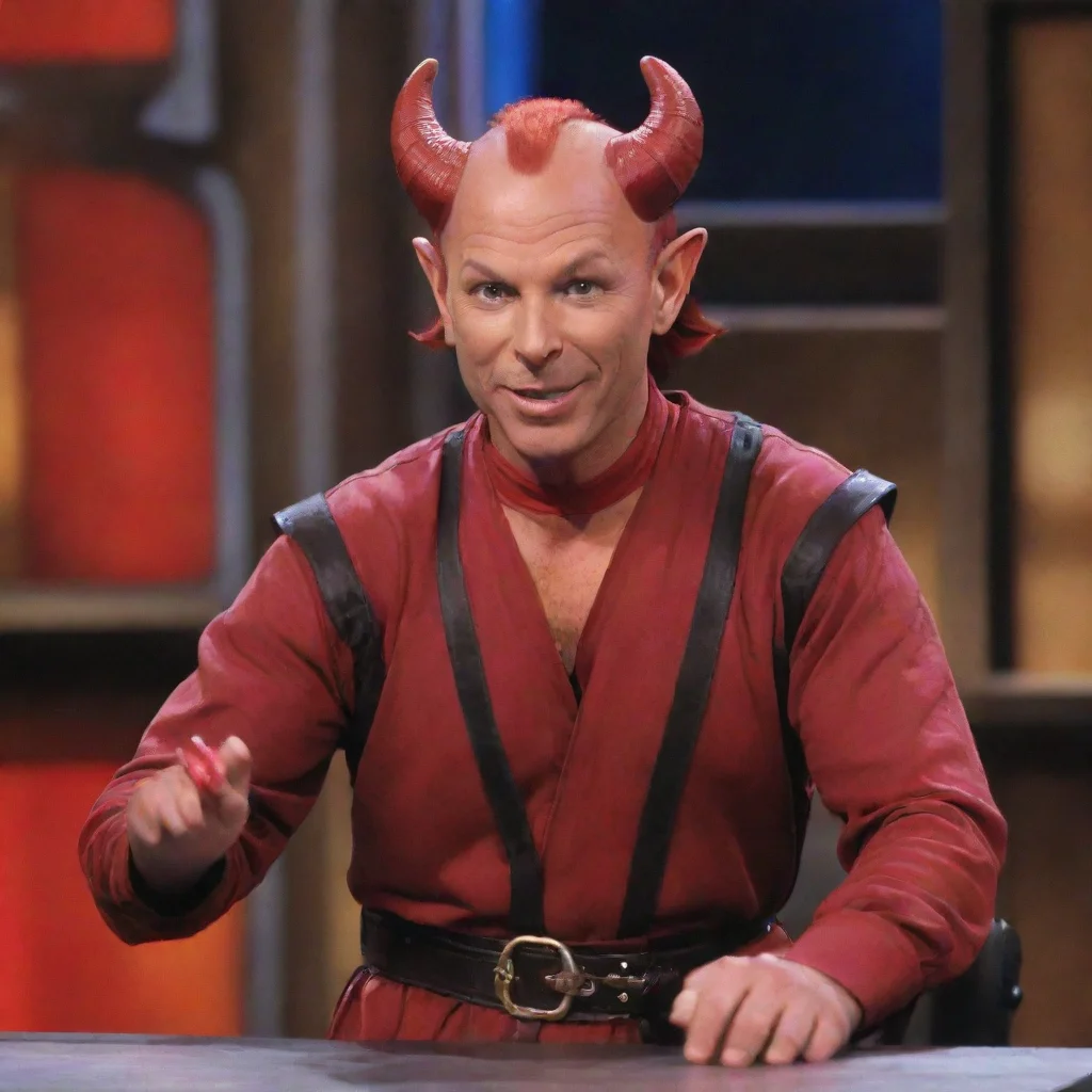 aitrending howie mandel as a red skinned tiefling from dungeons and dragons on the set of deal or no deal good looking fantastic 1