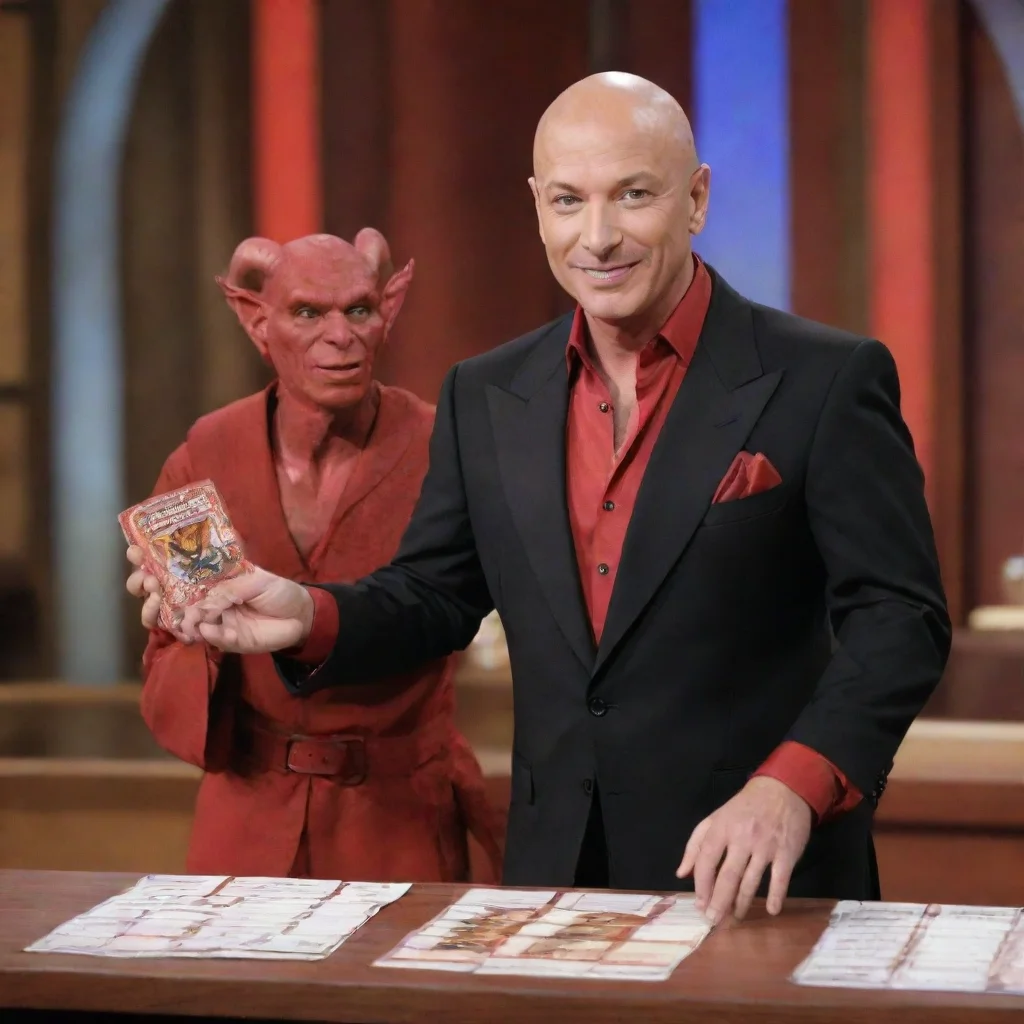 aitrending howie mandel as a tiefling from dungeons and dragons presenting a deal or no deal case good looking fantastic 1
