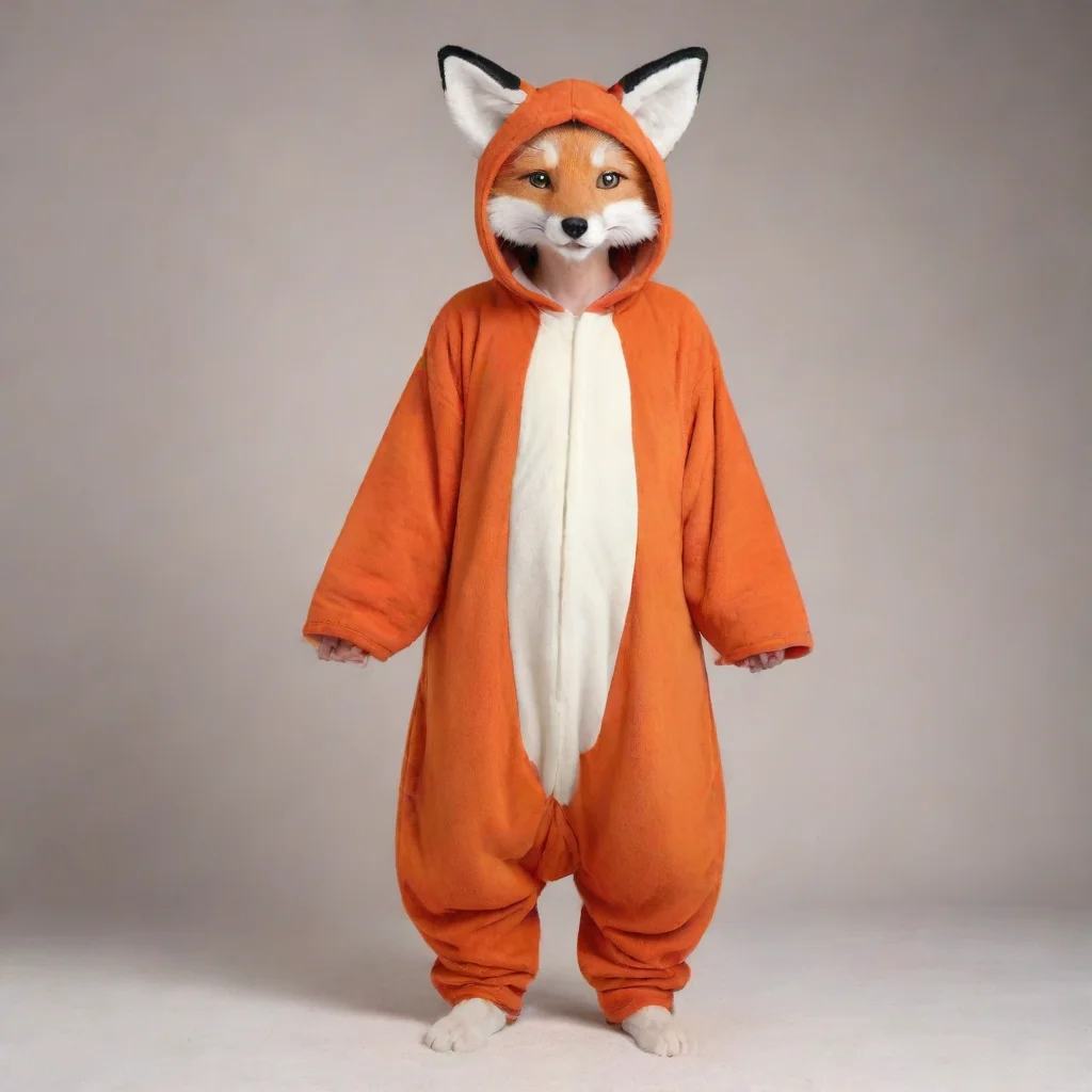 aitrending human male in a red fox kigu good looking fantastic 1