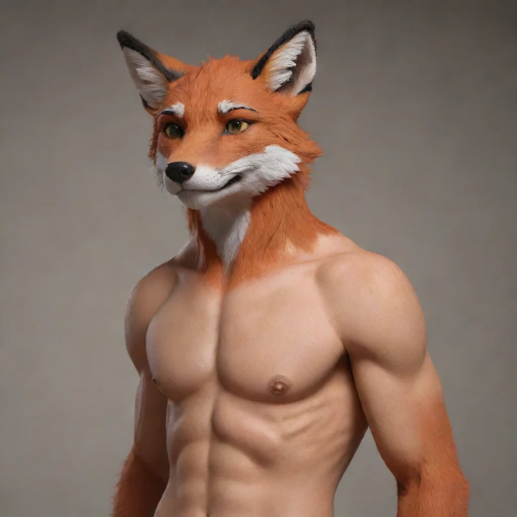aitrending human male turning into a realistic anthro red fox good looking fantastic 1