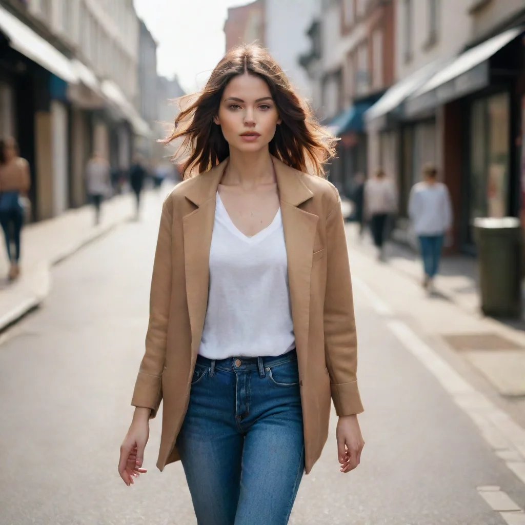 aitrending image of female model walking in the street%2C with a street style%2C cinematic good looking fantastic 1