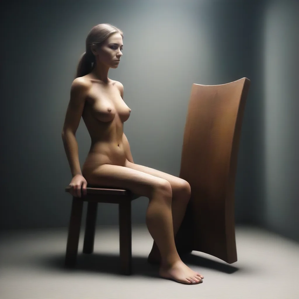 aitrending inanimate transformation female turning into a wooden inanimate chair good looking fantastic 1