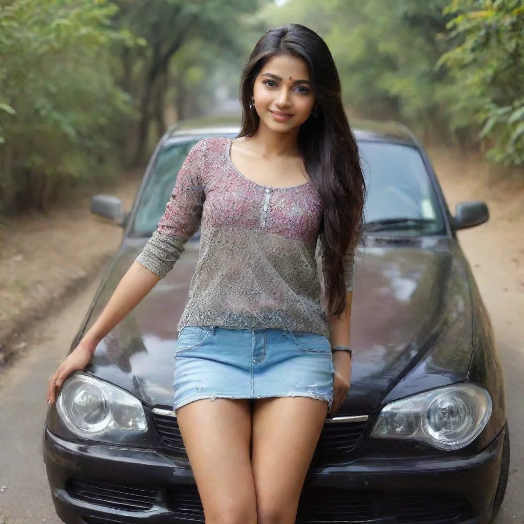 aitrending indian girl and car beutiful women  good looking fantastic 1