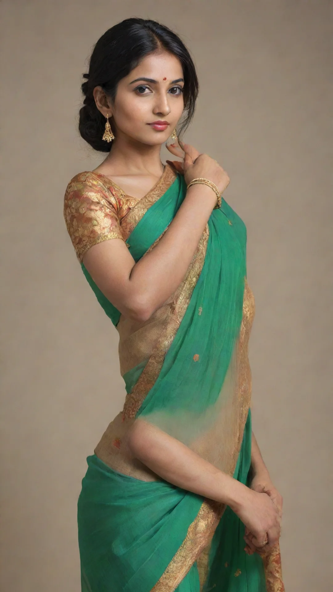 trending indian woman in saree good looking fantastic 1 tall