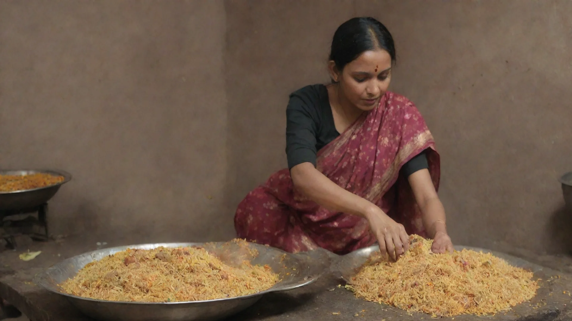 aitrending indian women briyani making in old style  good looking fantastic 1 wide
