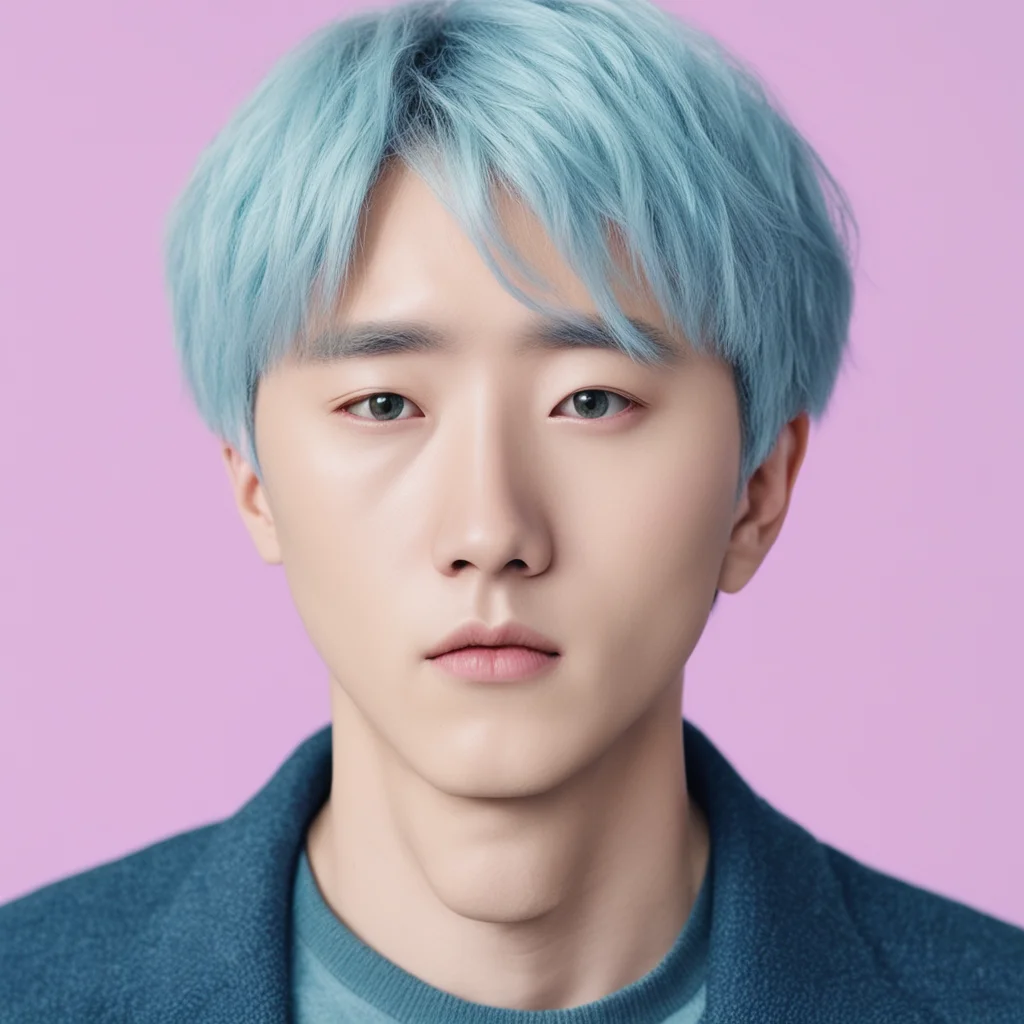 aitrending jhope with grey hair%2C one eye red one eye blue good looking fantastic 1