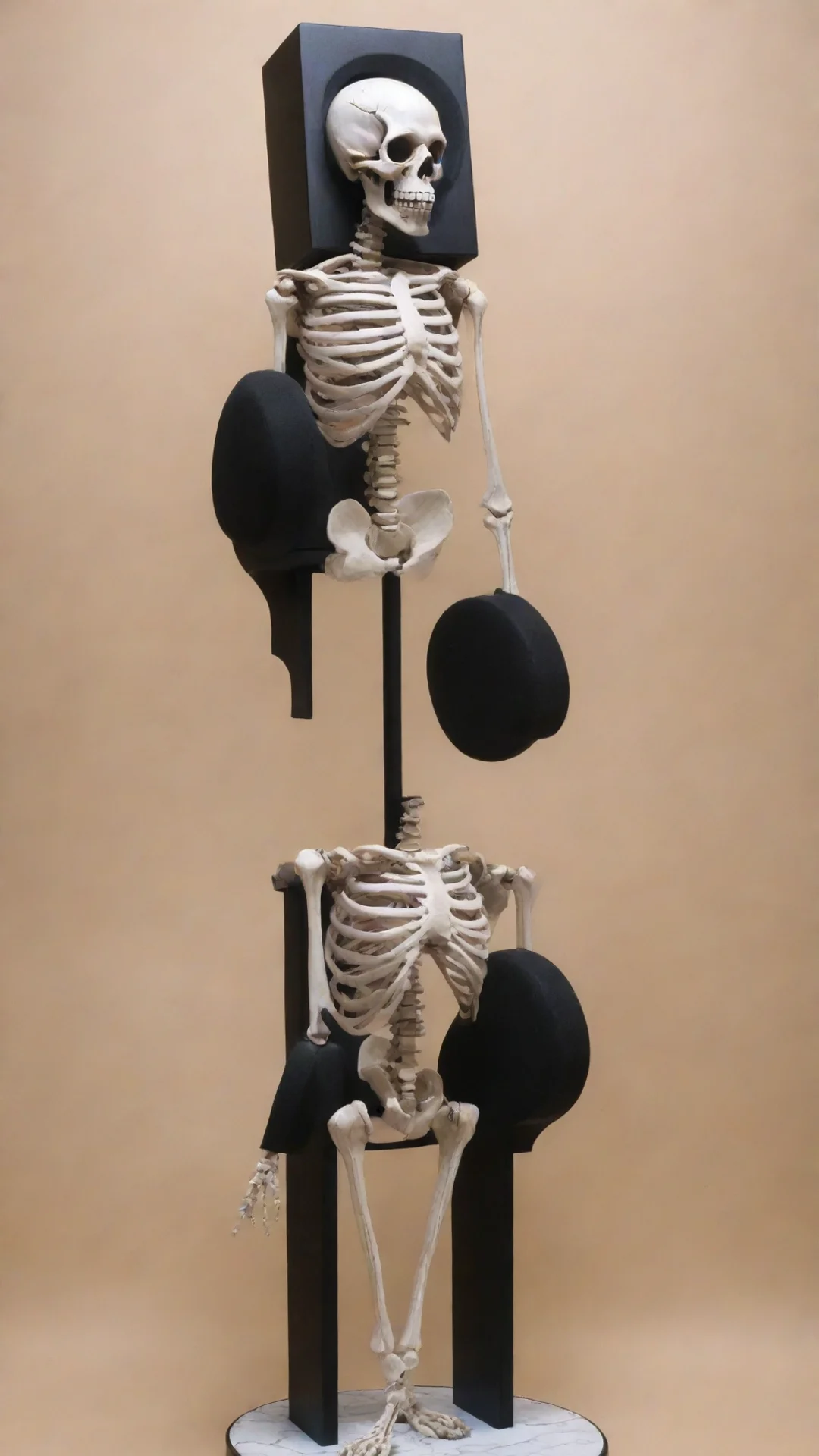 aitrending jojo bizarre adventure artificial skeleton stand with black speakers filling in the areas where the bones don%27t good looking fantastic 1 tall