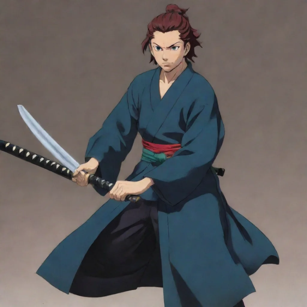 aitrending kamado tanjiro%2C holding a katana good looking fantastic 1