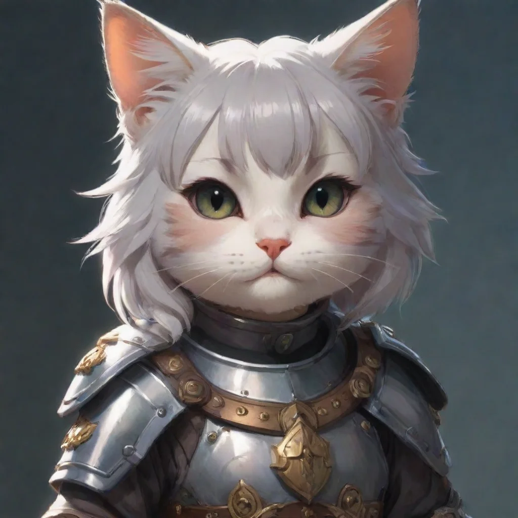 trending kitten cute armoured adorned aesthetic artstation anime ghibli hd epic portrait art good looking fantastic 1