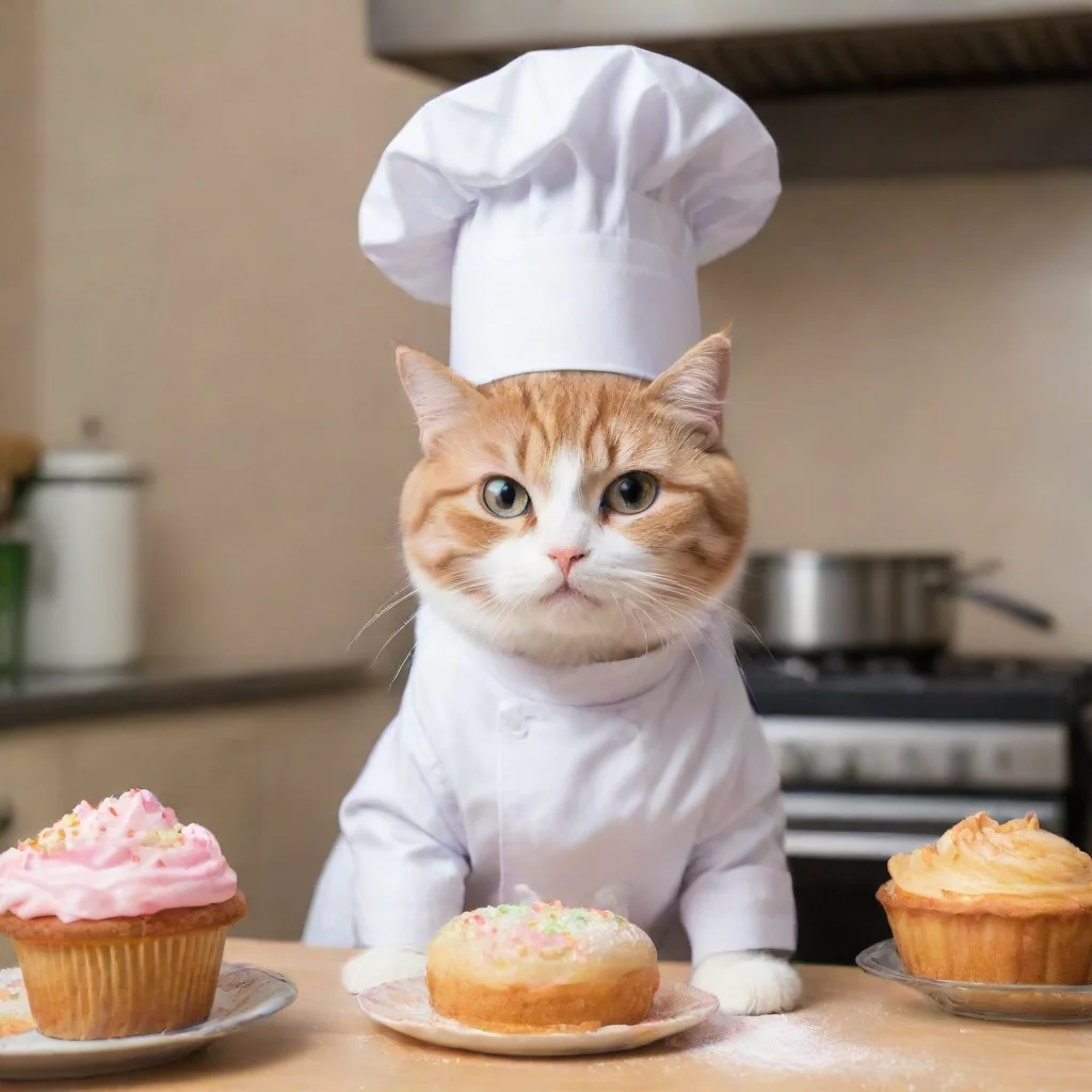 aitrending kitty cat dressed as a pastry chef good looking fantastic 1