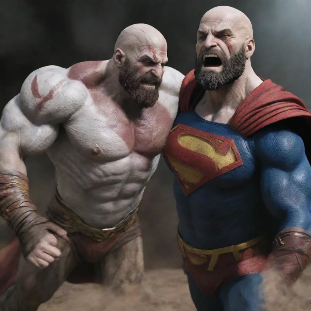 aitrending kratos lutando com superman good looking fantastic 1