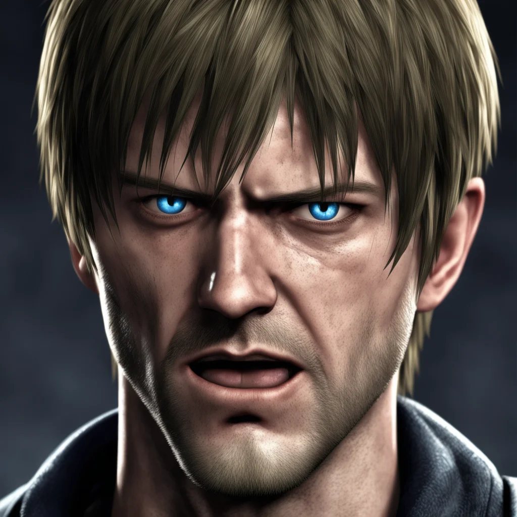 aitrending leon scott kennedy crying portrait%2C tears falling down from his blue eyes%2C shouting while crying re4 good looking fantastic 1