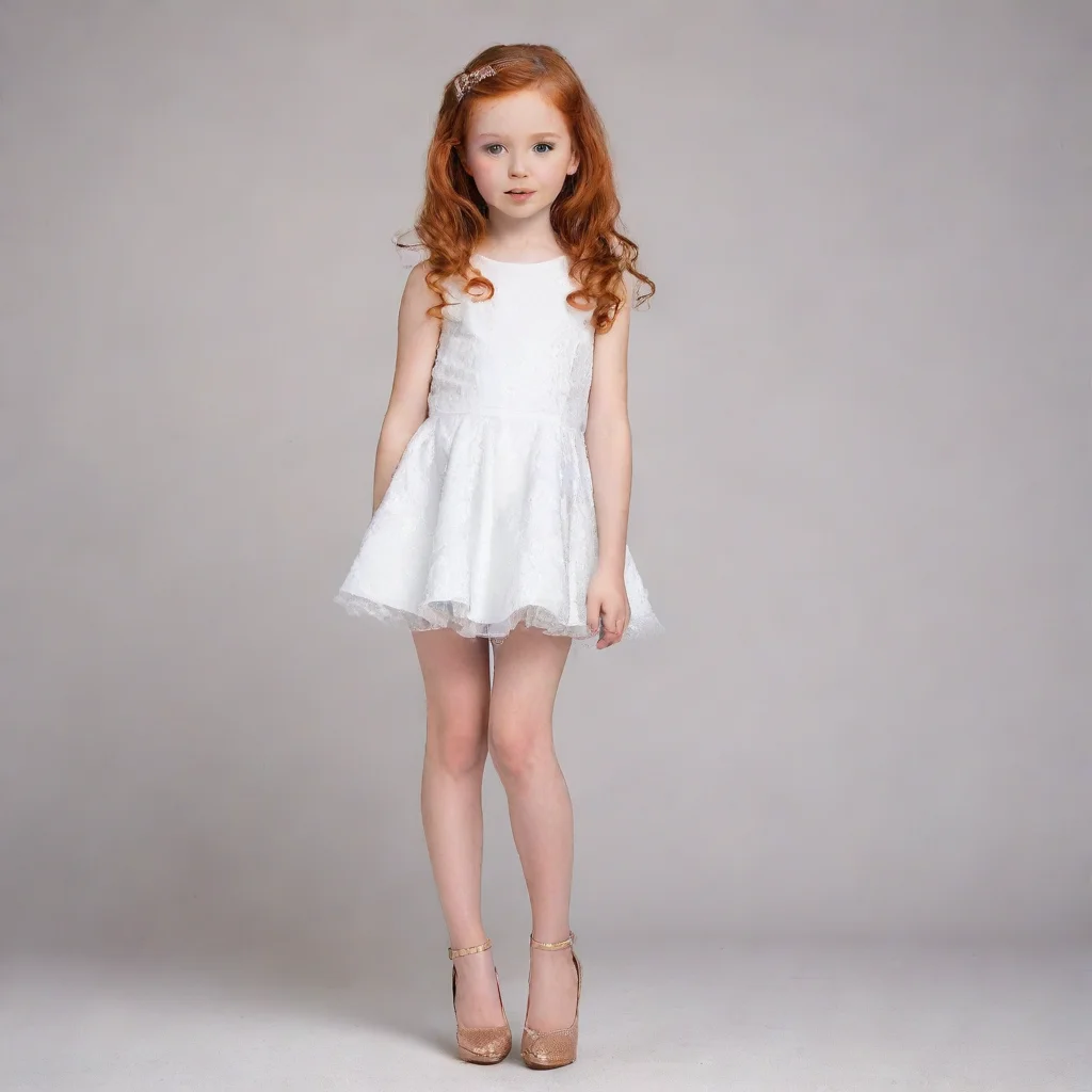 aitrending little ginger girl%2C beautiful%2C wearing high heels good looking fantastic 1