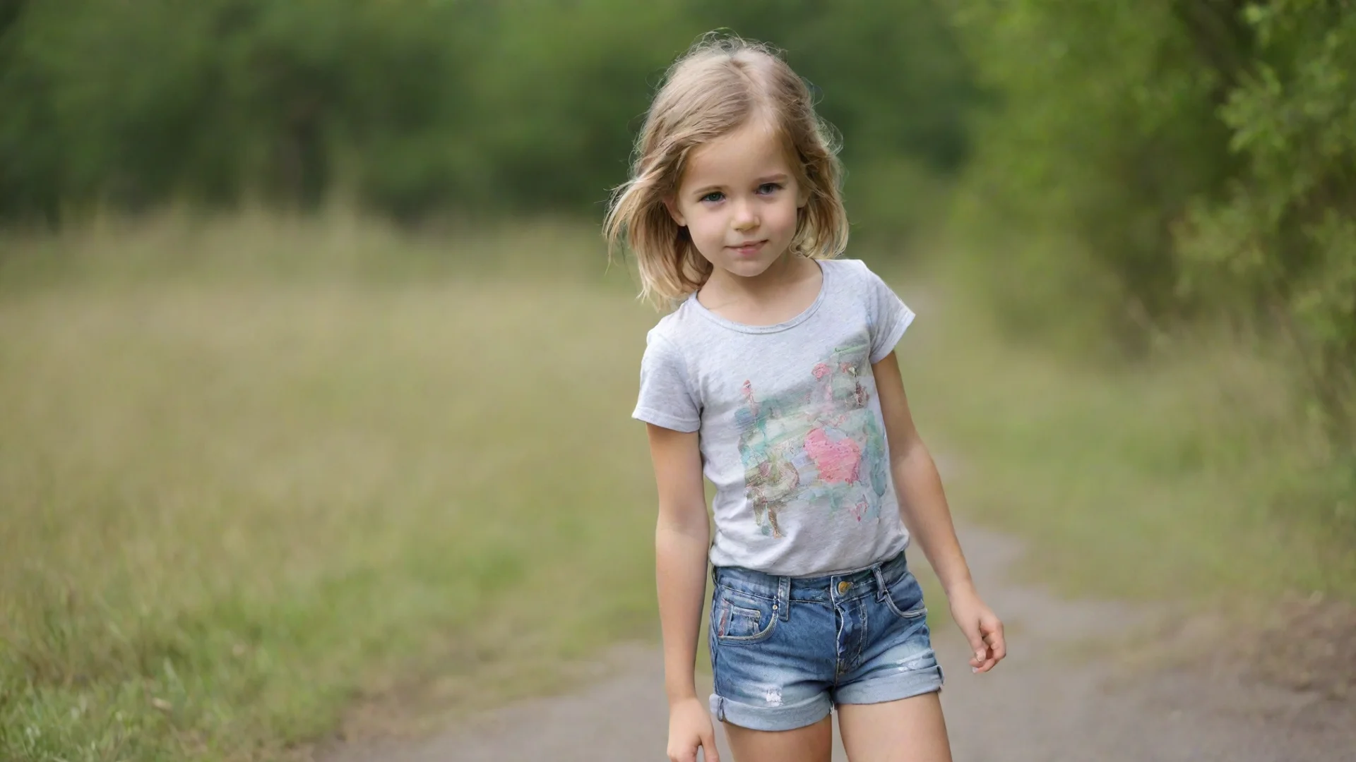 aitrending little girl in shorts good looking fantastic 1 wide