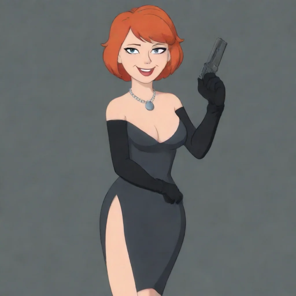 aitrending lois griffin smiling with black gloves and gun  good looking fantastic 1