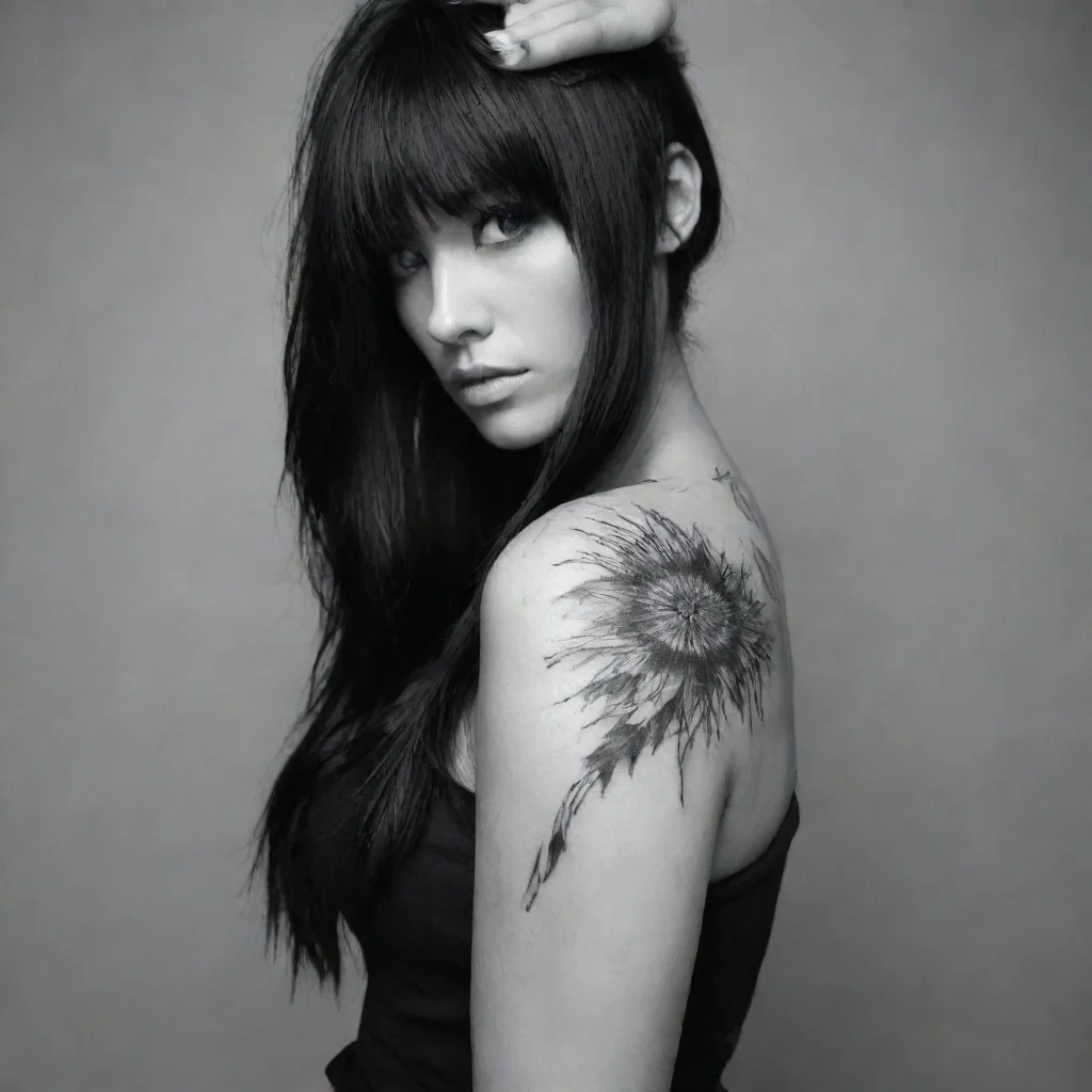 aitrending loreen fine line black and white tattoo good looking fantastic 1