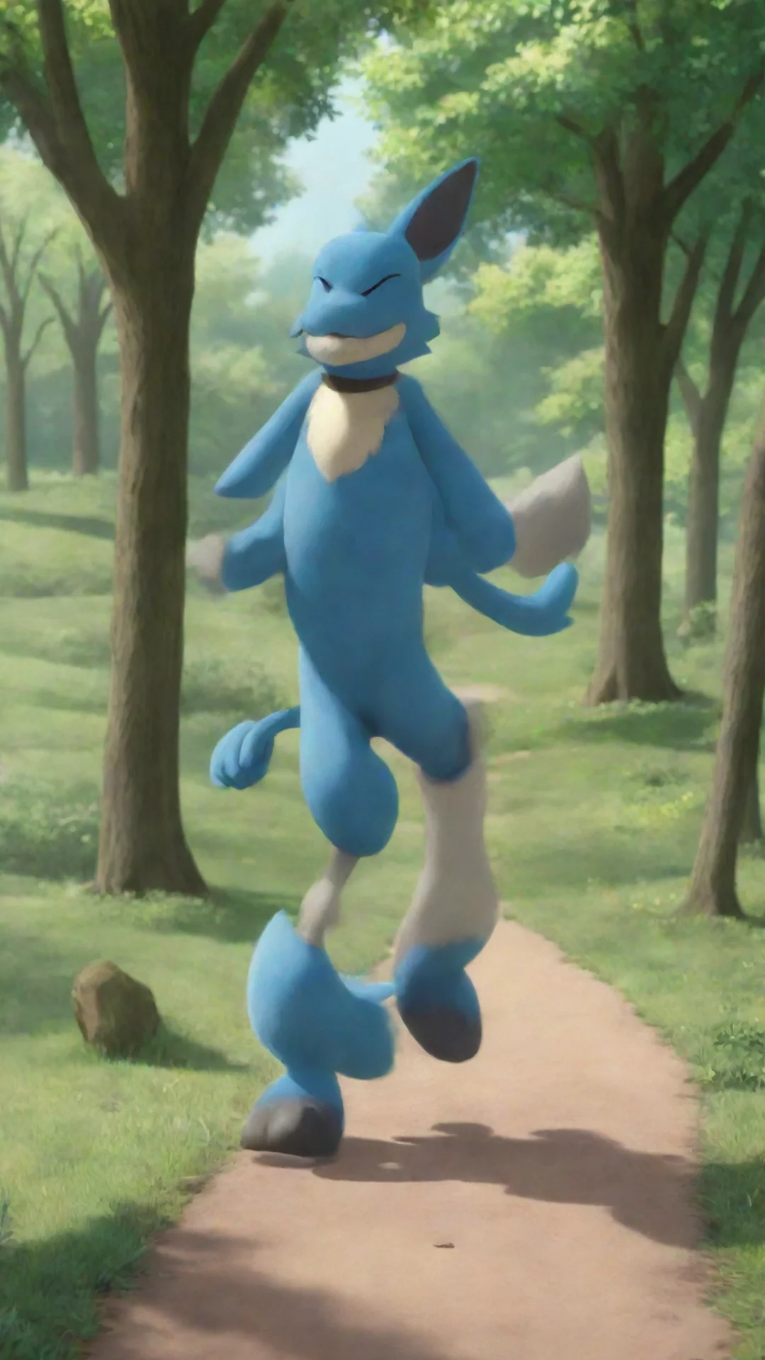 aitrending lucario is walking in the park good looking fantastic 1 tall