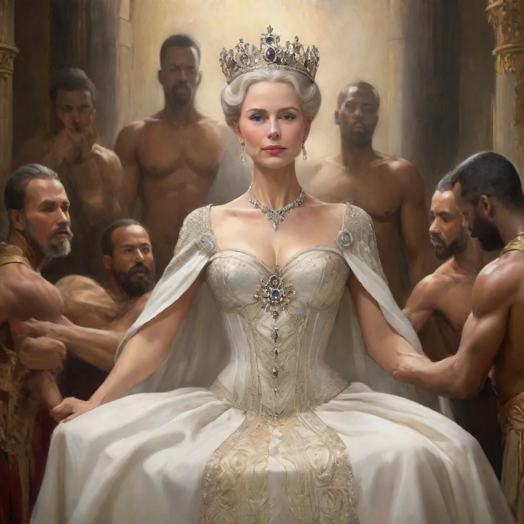 aitrending majestic queen nursing grown men while ruling a kingdom good looking fantastic 1