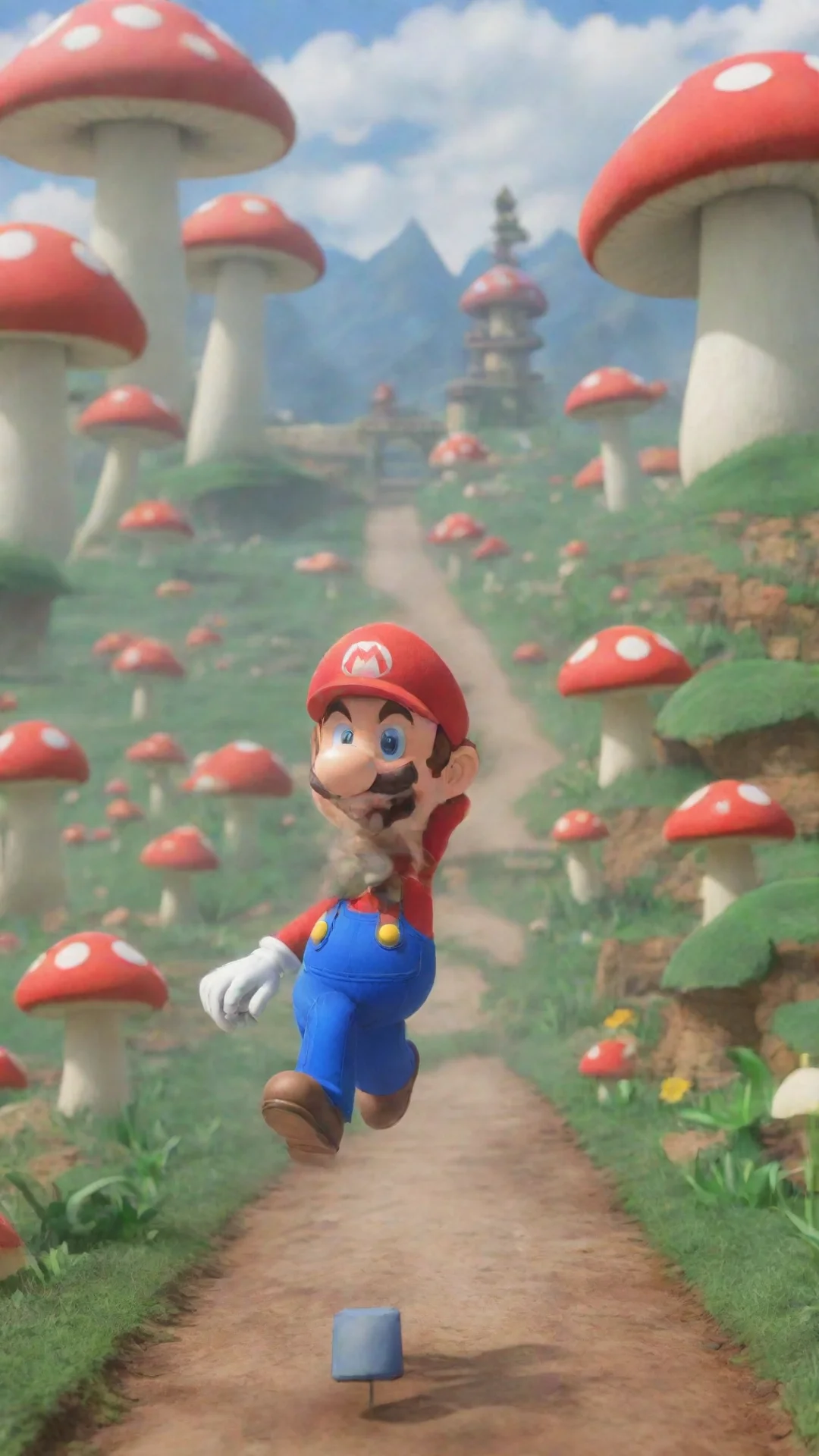 aitrending mario walking through the mushroom kingdom good looking fantastic 1 tall