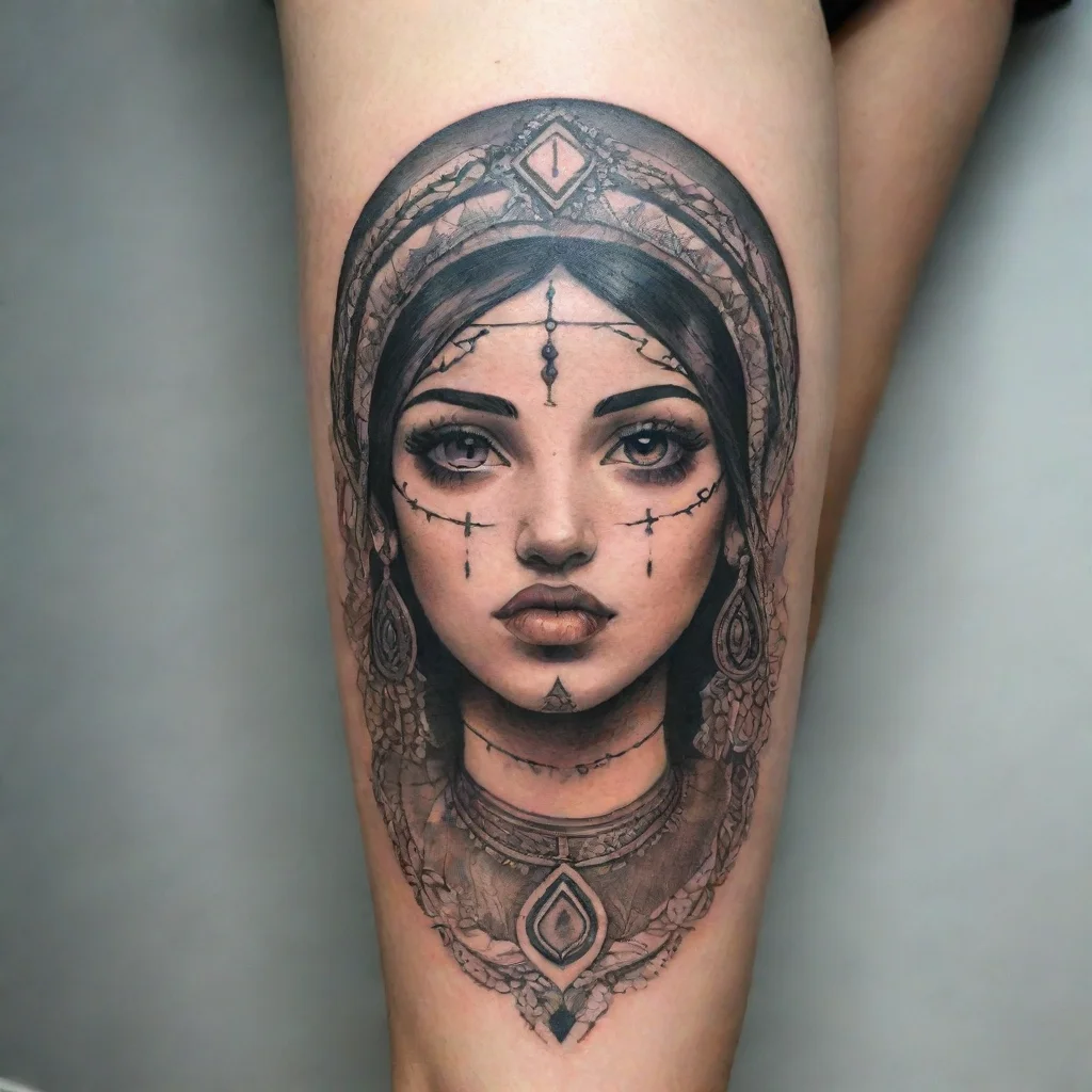aitrending marocco woman fine line tattoo good looking fantastic 1