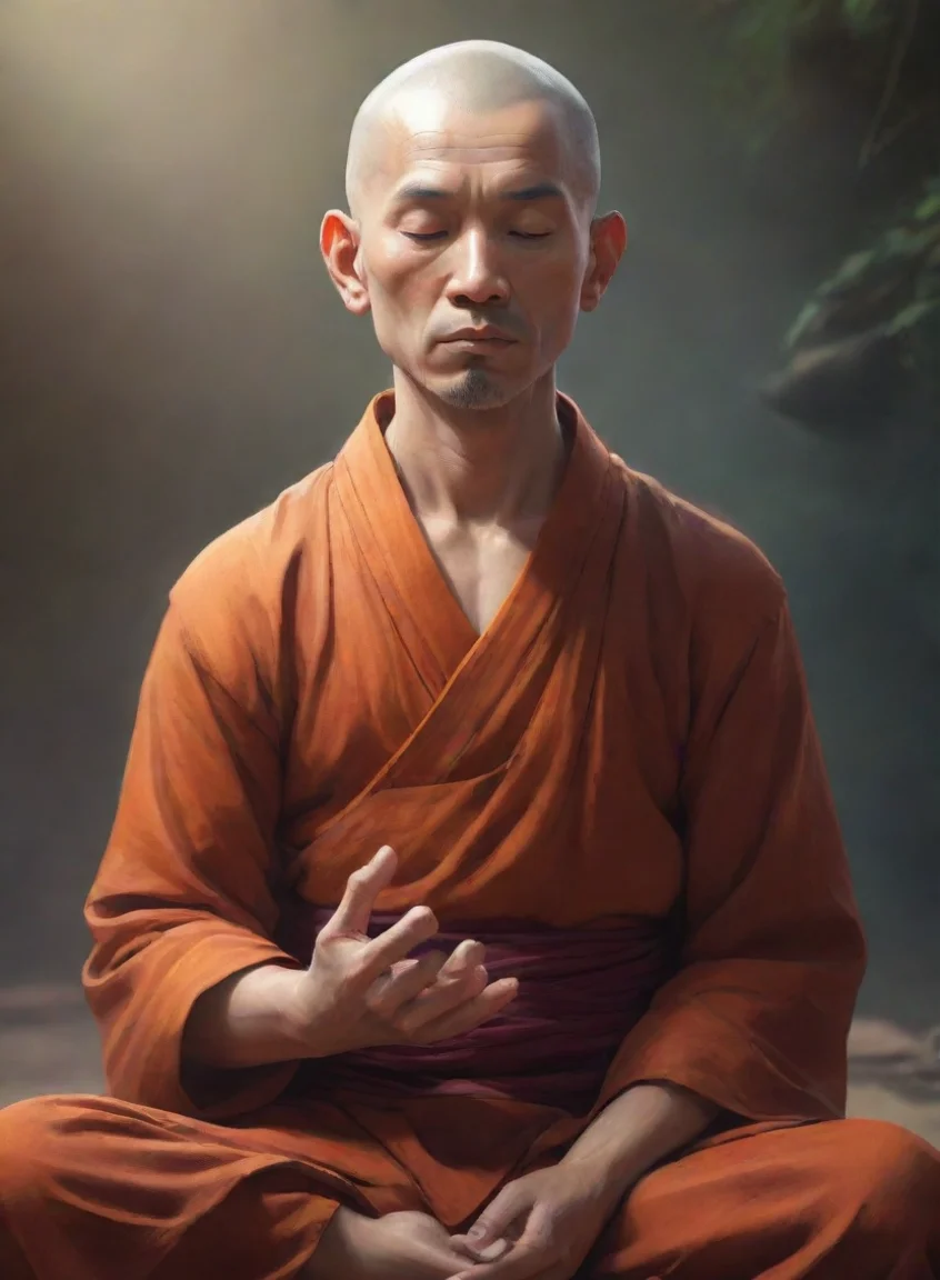 aitrending meditate artistic monk close up hd character good looking fantastic 1 portrait43